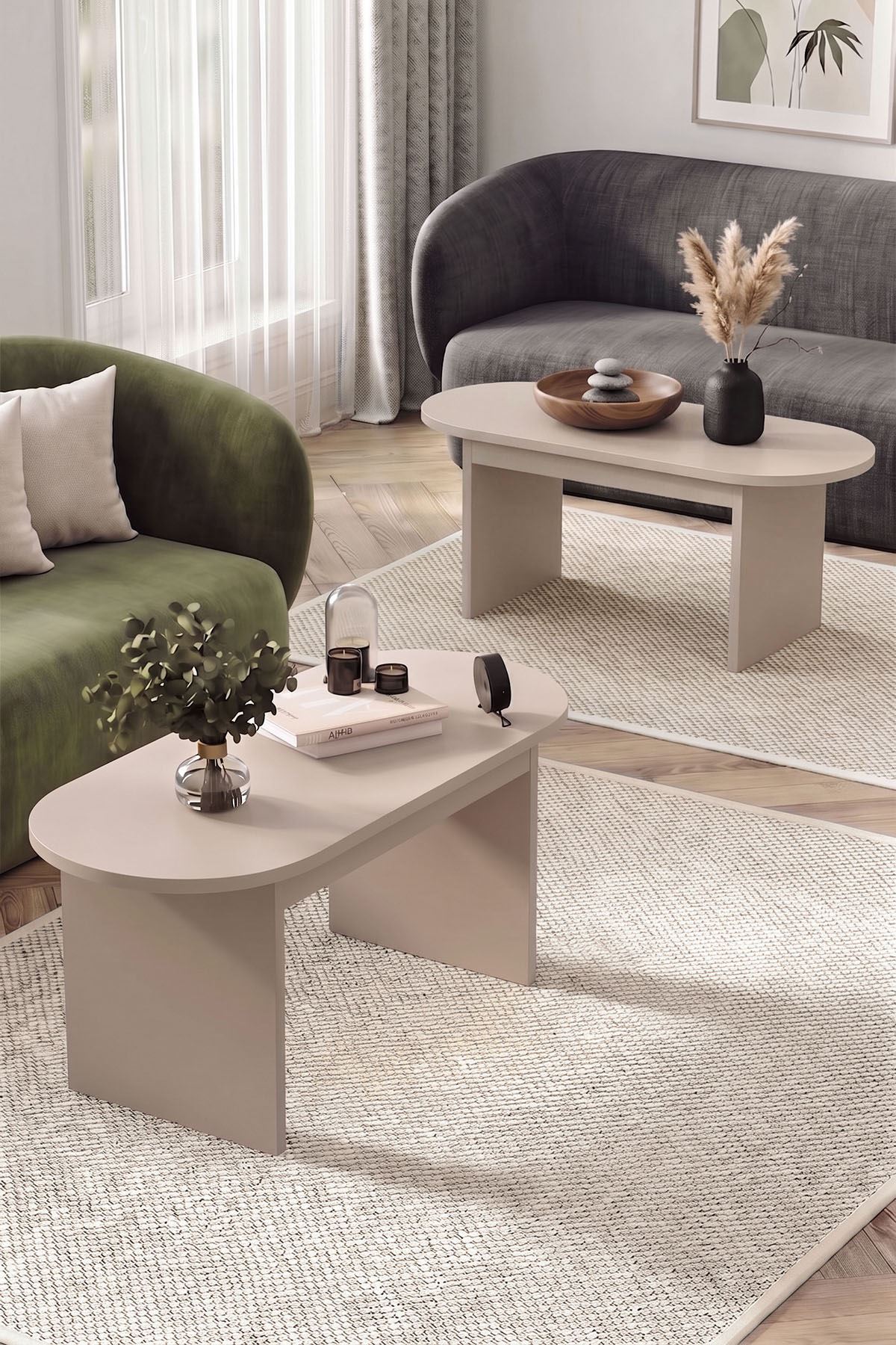 22-41-57 Açelya Nesting Coffee Table Set Cashmere