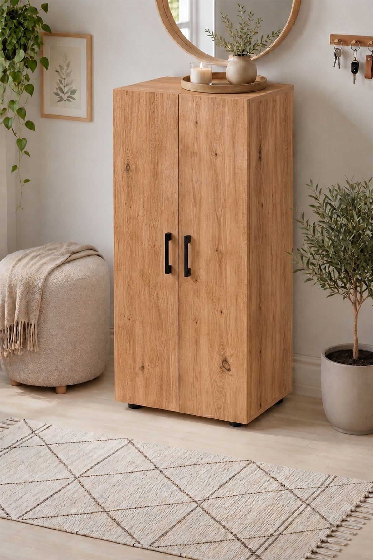 18-15-01 Hayal Shoe Cabinet - White