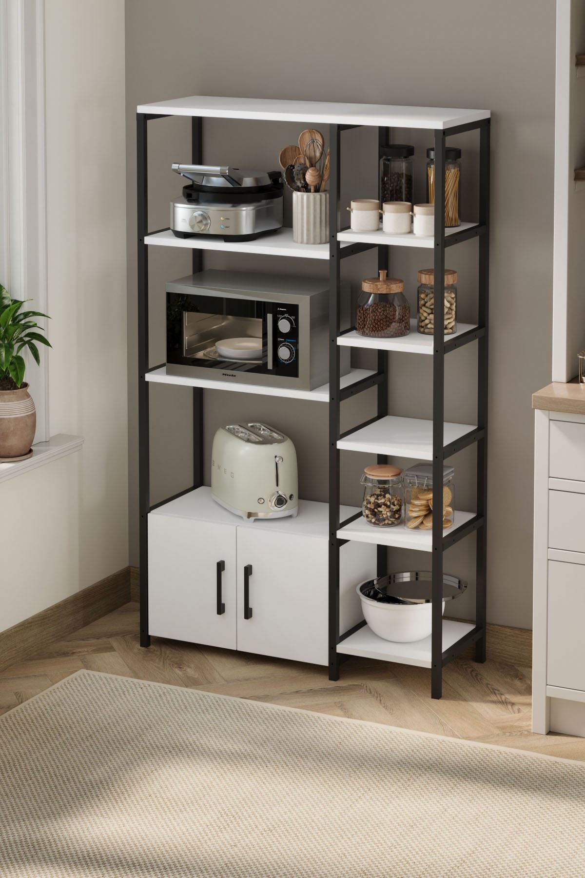 28-08-01 Brazil Kitchen Shelf WHITE