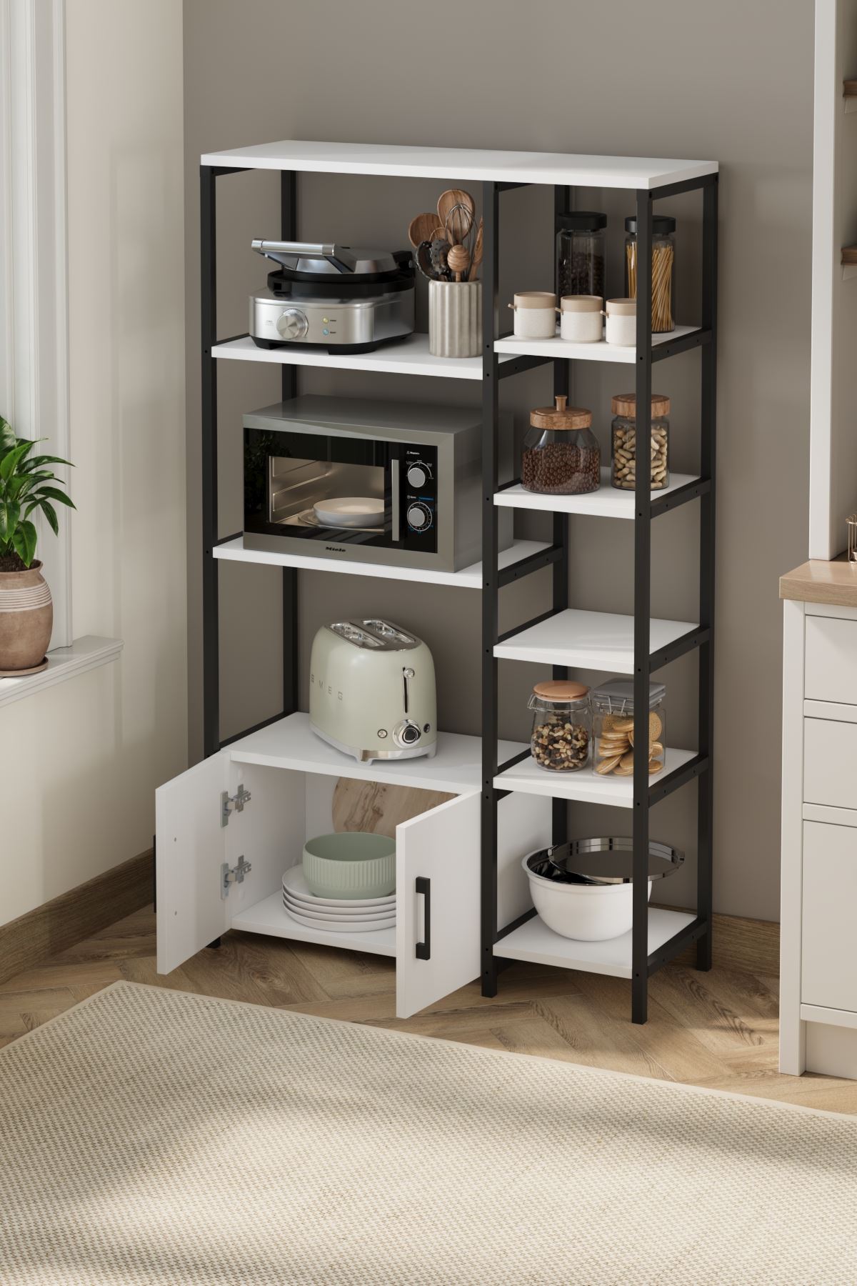 28-08-01 Brazil Kitchen Shelf WHITE