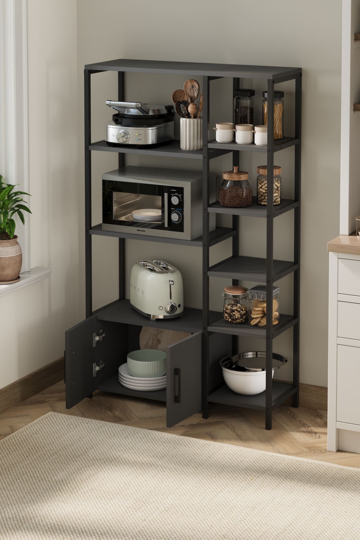 28-08-08 Brazil Kitchen Shelf ANTHRACITE