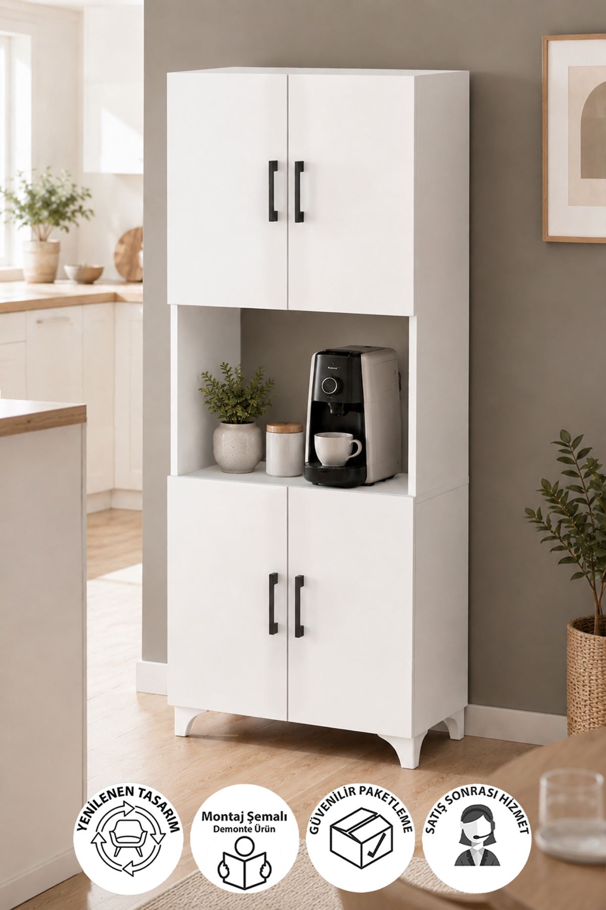 12-70-01 Ece Microwave Cabinet WHITE