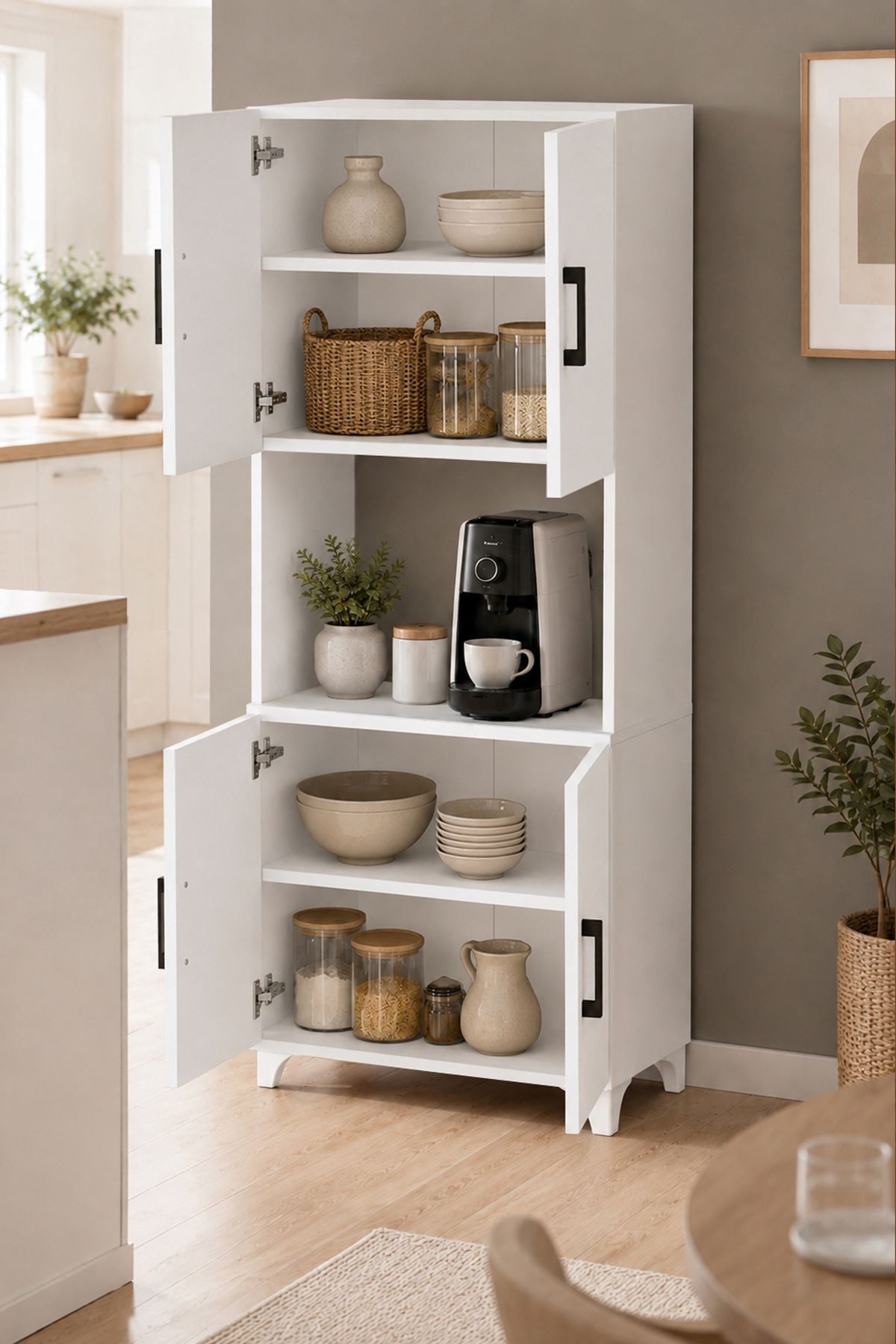 12-70-01 Ece Microwave Cabinet WHITE