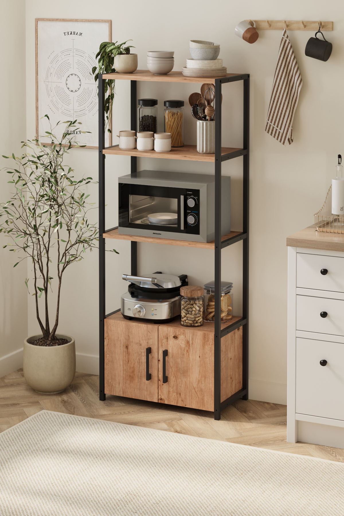 28-04-02 Colombia Kitchen Shelf PINE