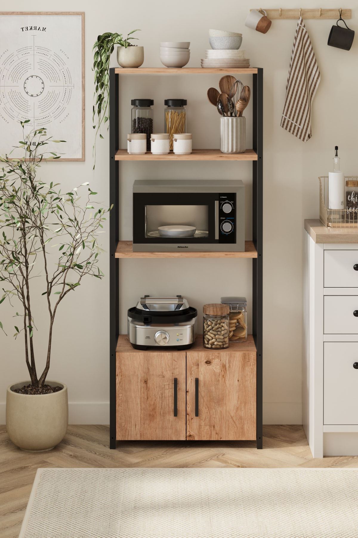 28-04-02 Colombia Kitchen Shelf PINE