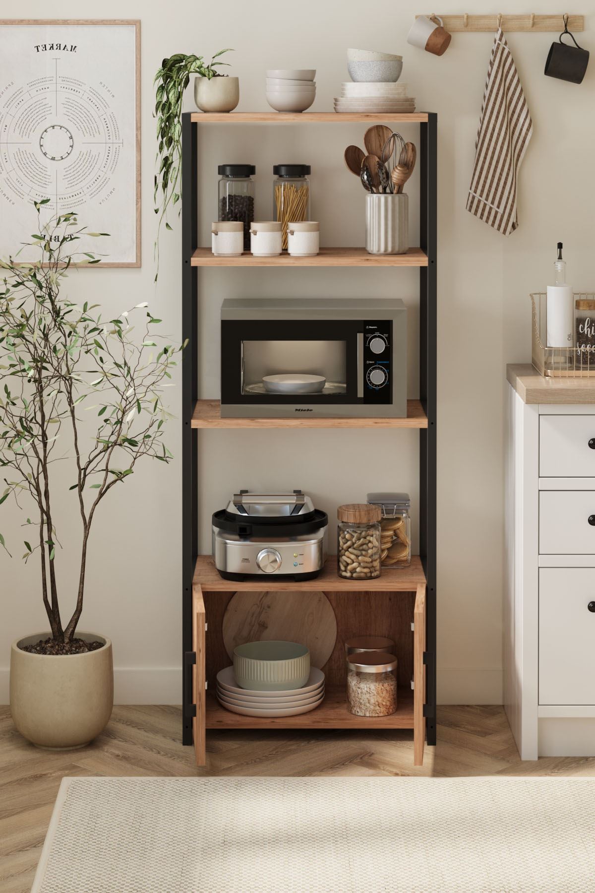 28-04-02 Colombia Kitchen Shelf PINE