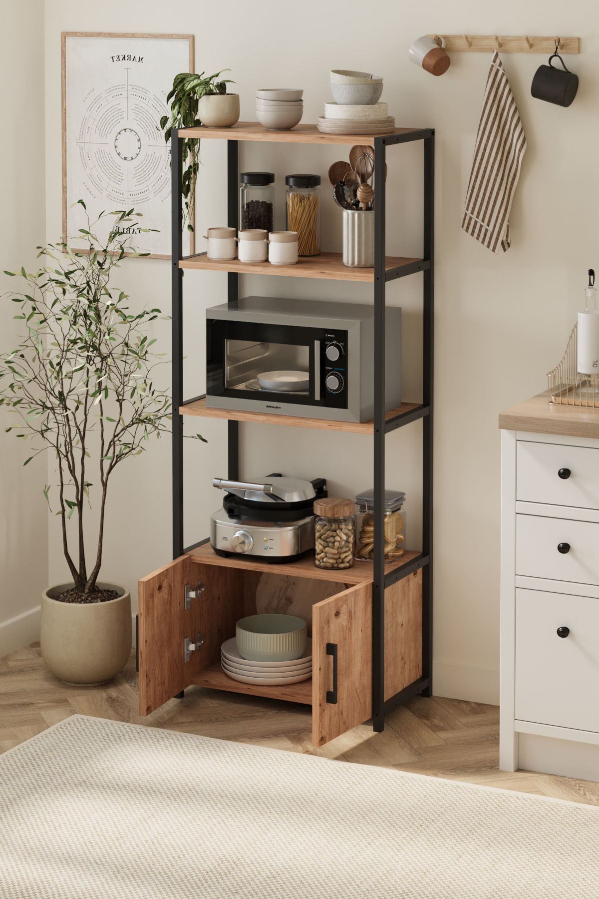 28-04-02 Colombia Kitchen Shelf PINE