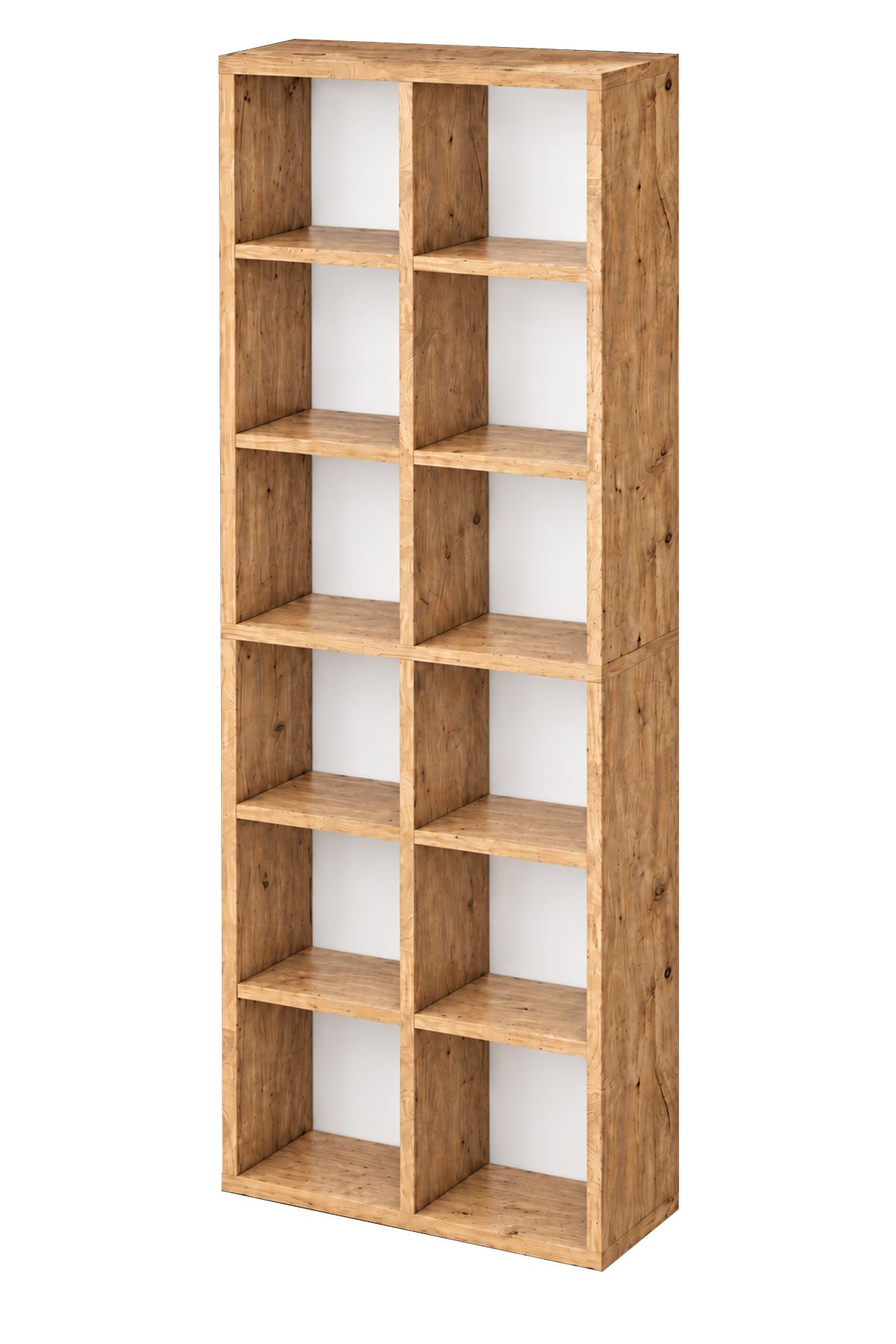 Bofigo 12 Raflı Kitaplık Dekoratif Kitaplık Modern Kitaplık Ofis Kitaplığı Meltem Çam