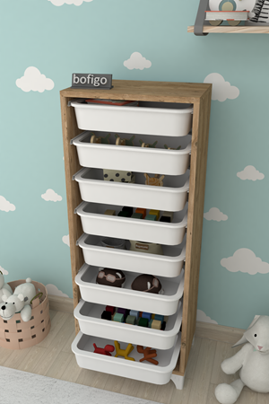 12-01-02 8 Baskets Multifunctional Dora Cabinet PINE