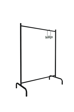 Bofigo Konfeksiyon Askısı Ayaklı Askılık Elbise Askılığı Siyah