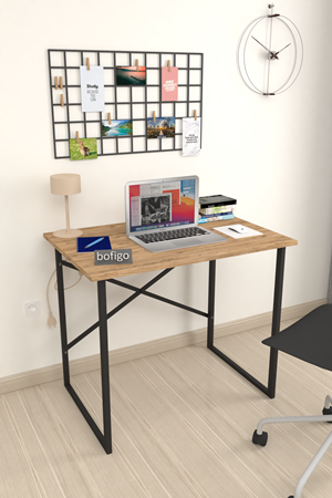 20-01-02 60x90 Cm Metal Study Desk PINE