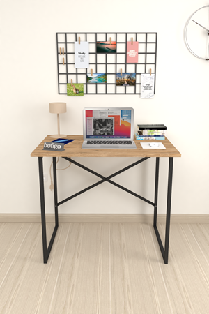 20-01-02 60x90 Cm Metal Study Desk PINE