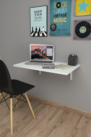 24-01-01 Wall Mounted 72x45 Cm Table WHITE