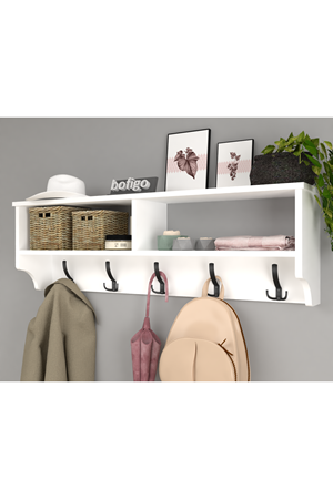 21-11-01 Wall Mounted Clothes Hanger 120 cm WHITE