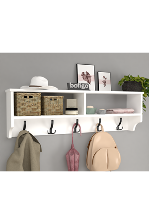 21-11-01 Wall Mounted Clothes Hanger 120 cm WHITE