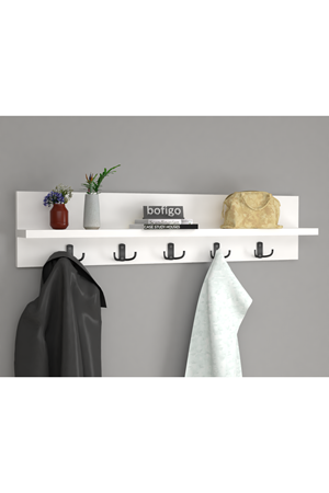 21-12-01 Wall Mounted Clothes Hanger 80 cm WHITE