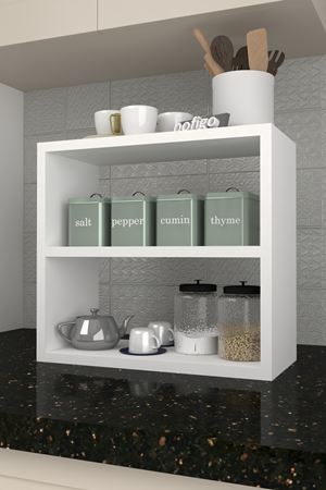 13-01-01 Spice Rack For Kitchen WHITE