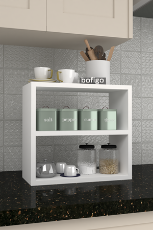 13-01-01 Spice Rack For Kitchen WHITE