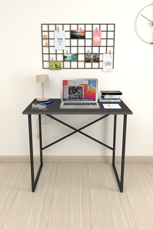 20-01-08 60x90 Cm Metal Study Desk ANTHRACITE