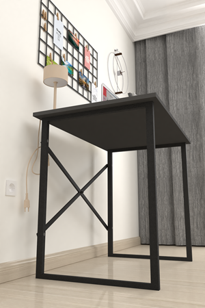 20-01-08 60x90 Cm Metal Study Desk ANTHRACITE