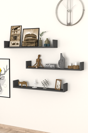 13-90-08 Flying Shelf 90 Cm ANTHRACITE