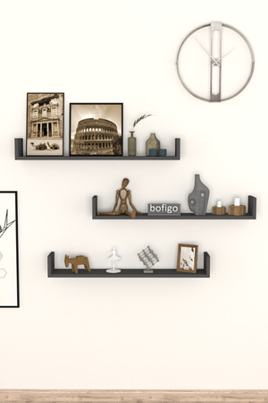 13-90-08 Flying Shelf 90 Cm ANTHRACITE