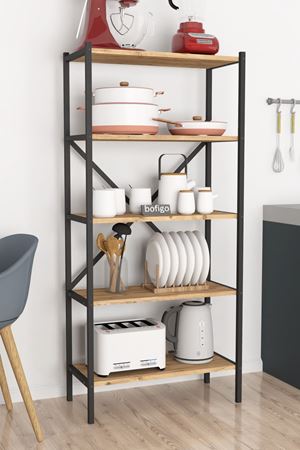 13-05-02 5 Shelves Kitchen Organizer PINE