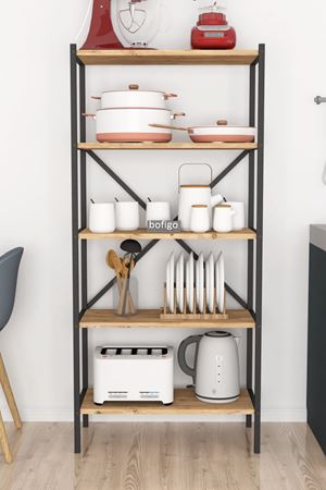 13-05-02 5 Shelves Kitchen Organizer PINE