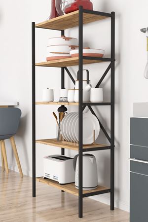 13-05-02 5 Shelves Kitchen Organizer PINE