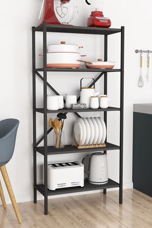 13-05-08 5 Shelves Kitchen Organizer ANTHRACITE