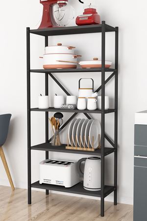 13-05-08 5 Shelves Kitchen Organizer ANTHRACITE