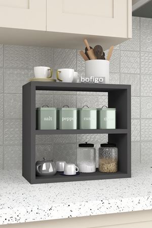 13-01-08 Spice Rack For Kitchen ANTHRACITE