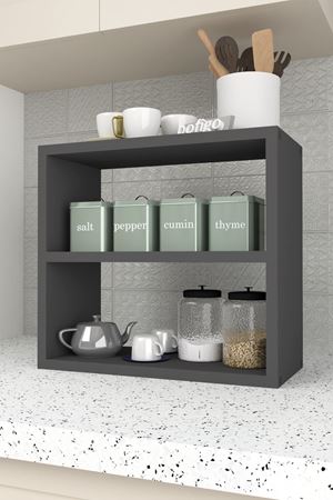 13-01-08 Spice Rack For Kitchen ANTHRACITE