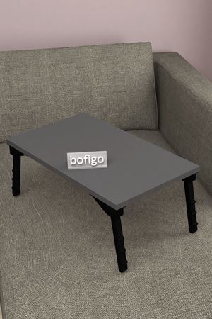 Bofigo Laptop Sehpası Kahvaltı Masası Çalışma Sehpası Antrasit