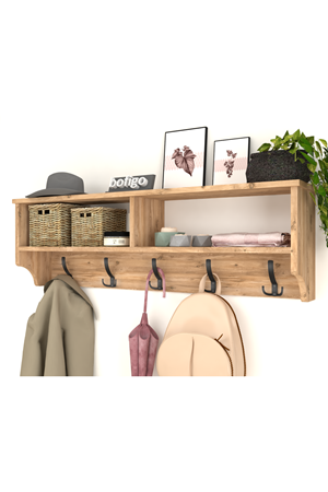 21-11-02 Wall Mounted Clothes Hanger 120 cm PINE