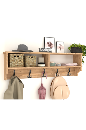 21-11-02 Wall Mounted Clothes Hanger 120 cm PINE