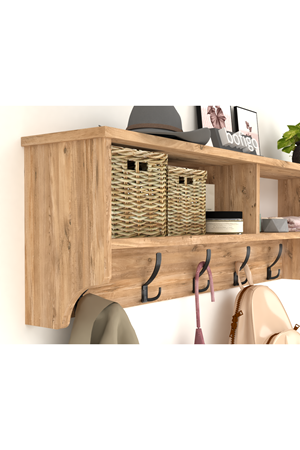 21-11-02 Wall Mounted Clothes Hanger 120 cm PINE