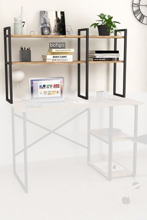 13-02-02 Metal Bookshelf Desktop Shelf PINE