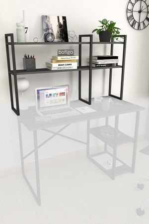 13-02-08 Metal Bookshelf Desktop Shelf ANTHRACITE