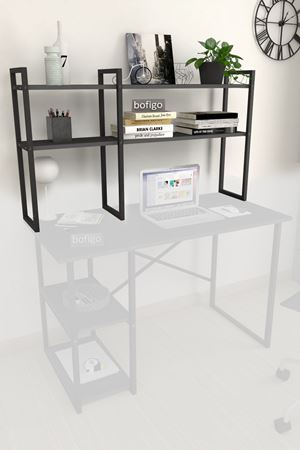 13-02-08 Metal Bookshelf Desktop Shelf ANTHRACITE