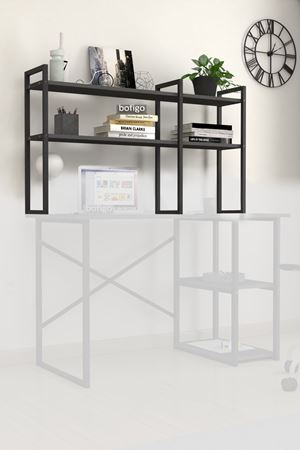 13-02-08 Metal Bookshelf Desktop Shelf ANTHRACITE