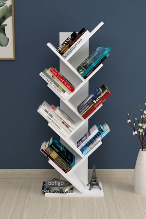 15-11-01 Tree Bookshelf WHITE