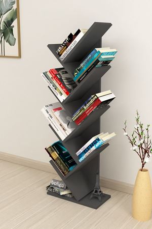15-11-08 Tree Bookshelf ANTHRACITE