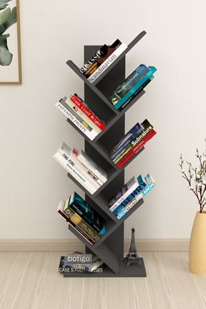 15-11-08 Tree Bookshelf ANTHRACITE