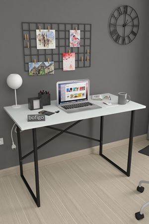 20-05-01 60x120 Cm Metal Study Desk WHITE