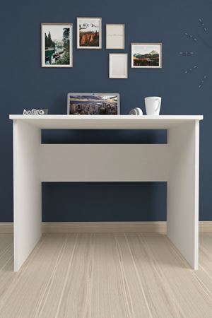 Bofigo 60x90 cm Çalışma Masası Bilgisayar Masası Ofis Masası Ders Masası Pamuk Beyaz