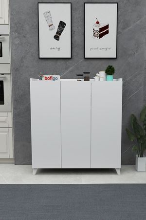 12-30-01 Kumsal Cabinet With 3 Doors WHITE