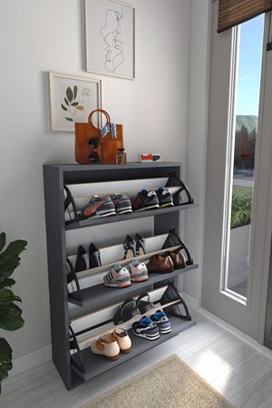 18-03-08 Decorative Shoerack ANTHRACITE