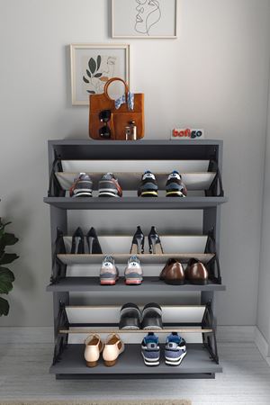 18-03-08 Decorative Shoerack ANTHRACITE