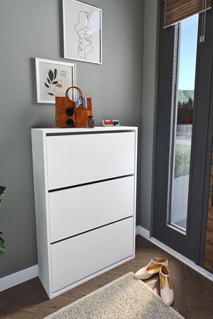 18-03-01 Decorative Shoerack White